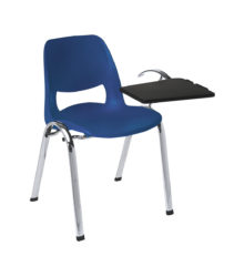 Plastová židle, s podložkou na psaní