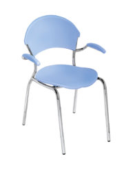 Plastová židle, s područkami