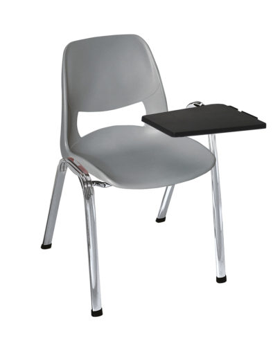 Plastová židle, s podložkou na psaní