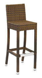 Barová židle s hliníkovou konstrukcí