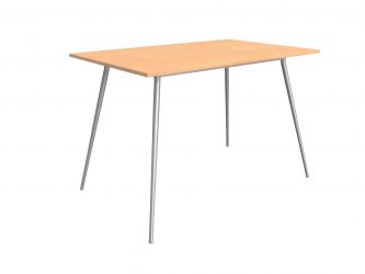 Stůl s kovovou konstrukcí