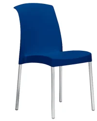 Židle s kovovou konstrukcí