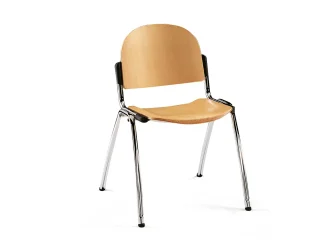 Židle s kovovou konstrukcí