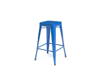 modrá barová židle