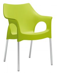 židle s hliníkovou konstrukcí
