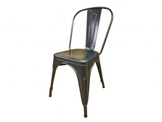 Židle s kovovou konstrukcí