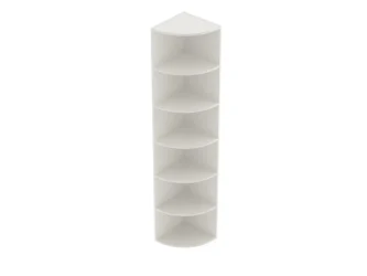 šířka 40 cm, 5 polic, výška na 6 pořadačů, rohová, otevřená