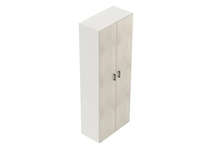 šířka 80 cm, 5 polic, výška na 6 pořadačů, dvířka plná na výšku 6 pořadačů