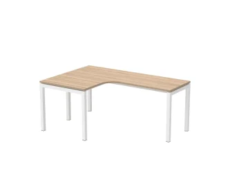 180x120 cm, E-kovové nohy, L-tvar, levý