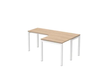 180x120 cm, E-kovové nohy, L-tvar, pravý
