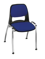 Kovové nohy, plastový sedák