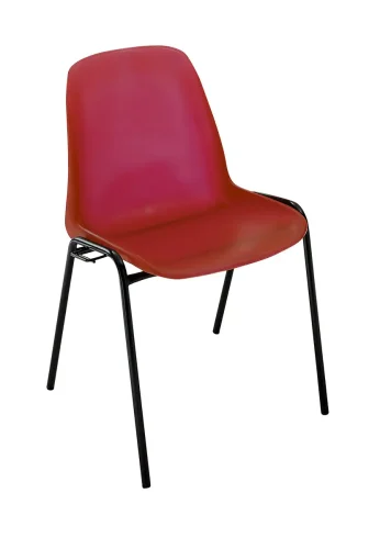 Kovové nohy, plastový sedák