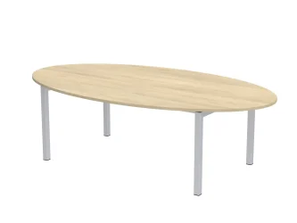 250x140 cm, E-kovové nohy, oválný