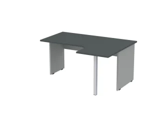 160x120 cm, nohy z LTD, čelní panel, L-tvar, pravý