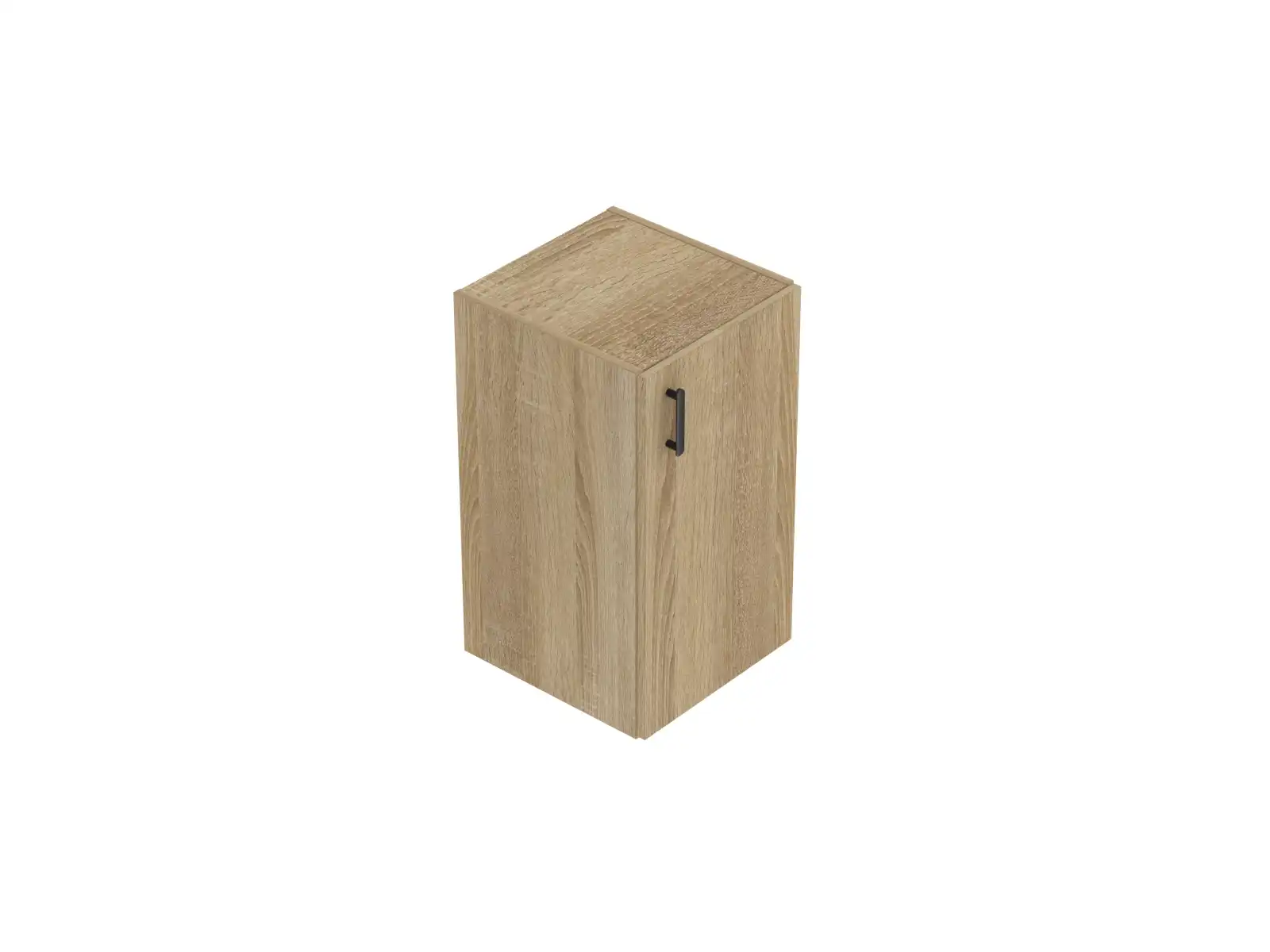 šířka 40 cm, 1 police, výška na 2 pořadače, dvířka plná na výšku 2 pořadačů