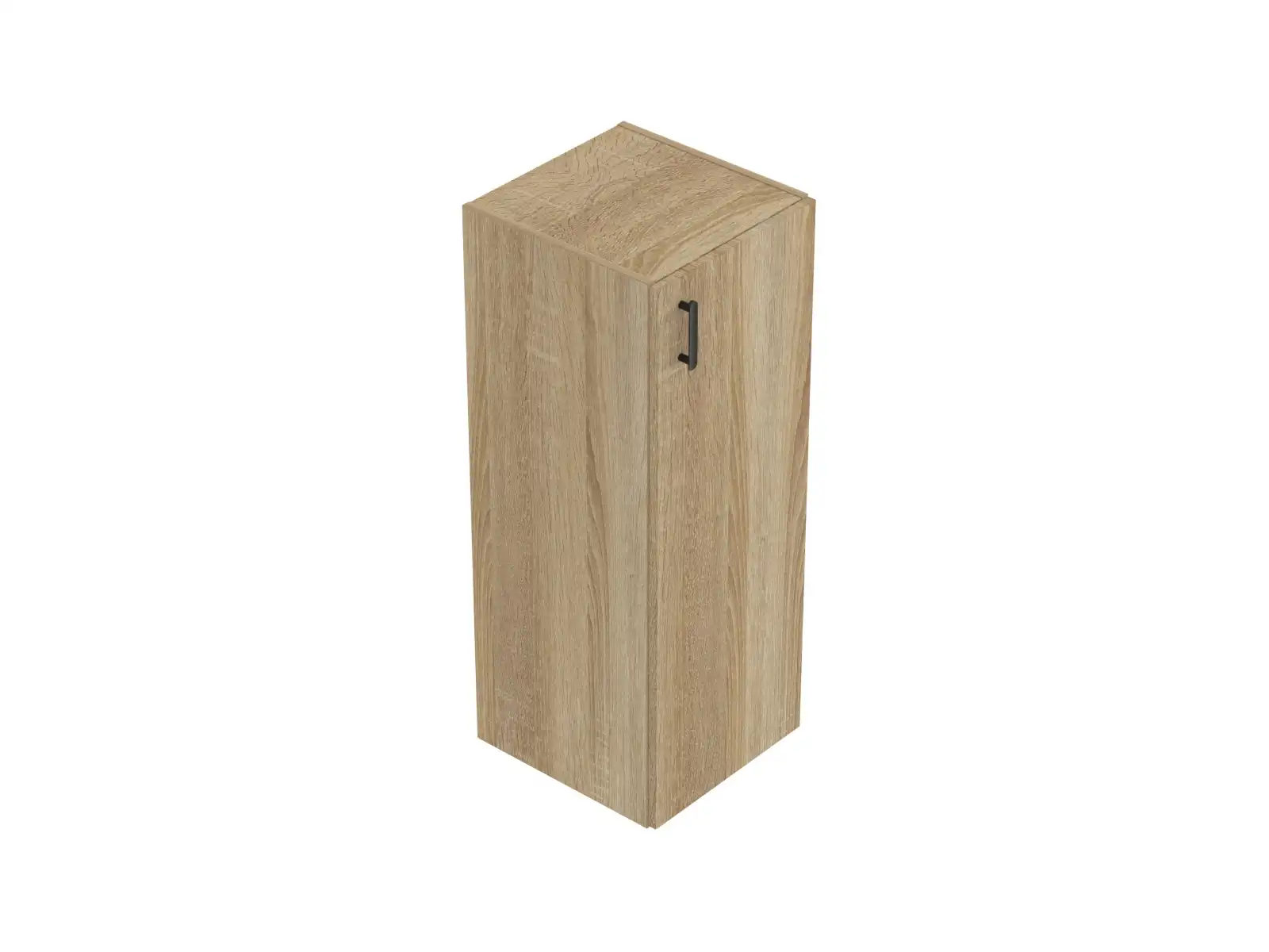 šířka 40 cm, 2 police, výška na 3 pořadače, dvířka plná na výšku 3 pořadačů