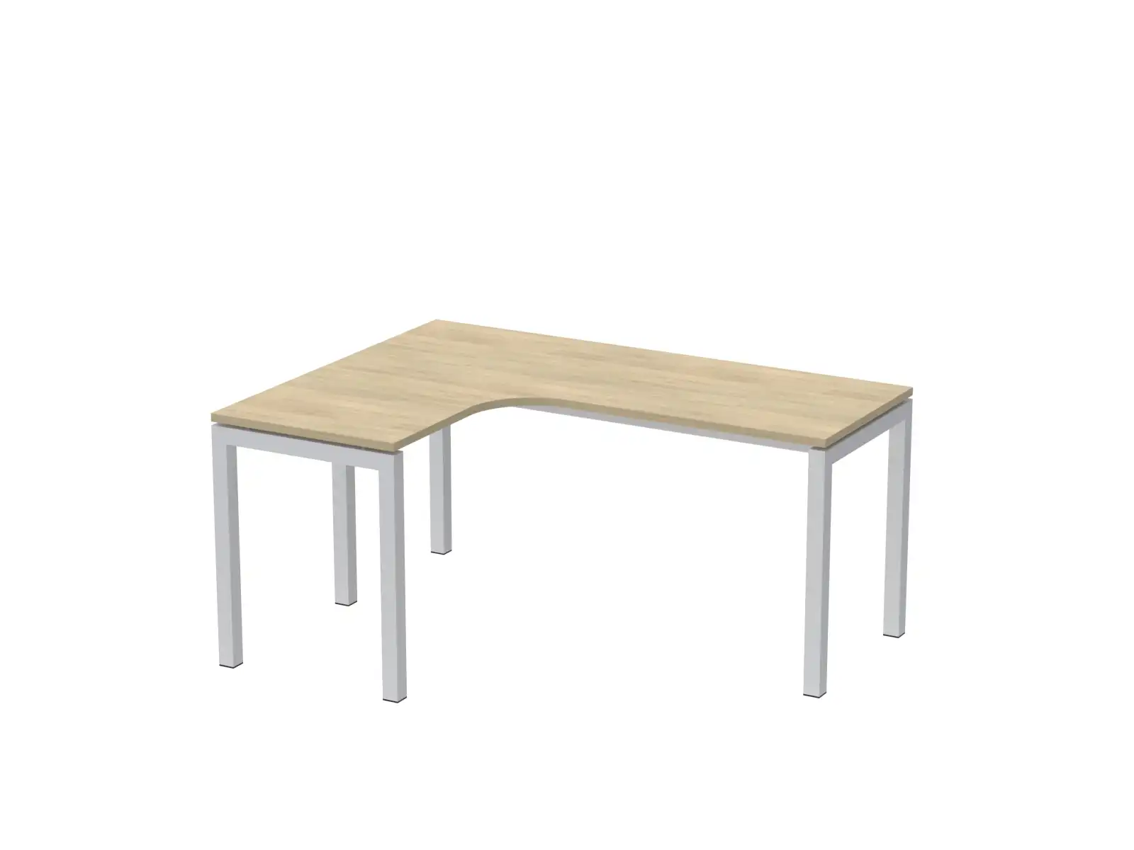 160x120 cm, E-kovové nohy, L-tvar, levý