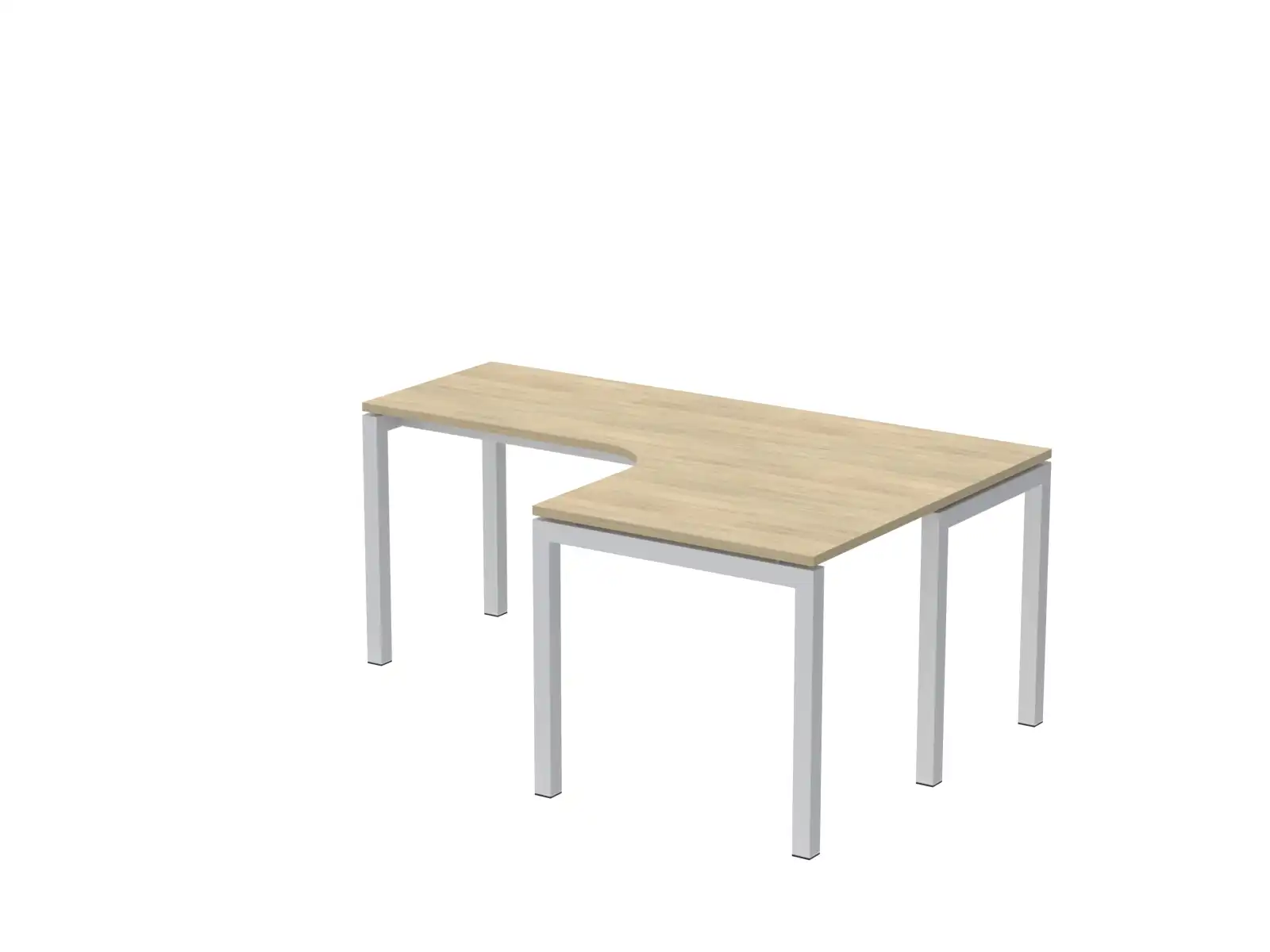 180x120 cm, E-kovové nohy, L-tvar, pravý