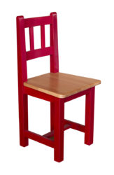 Balu – židle s dřevěnou konstrukcí pro mateřské školky