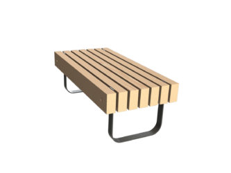 SimpliCity dvoumístná lavička bez opěradla