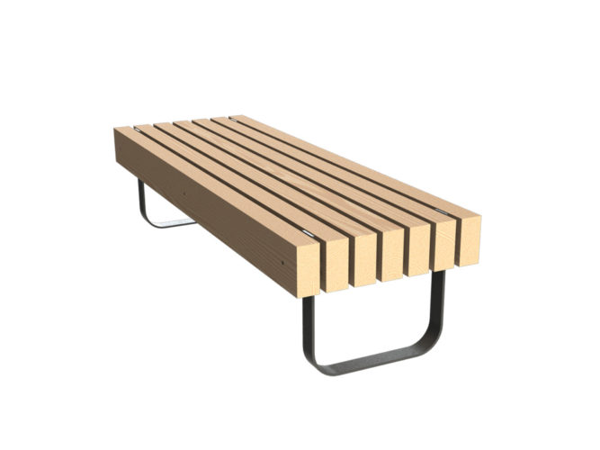 SimpliCity trojmístná lavička bez opěradla
