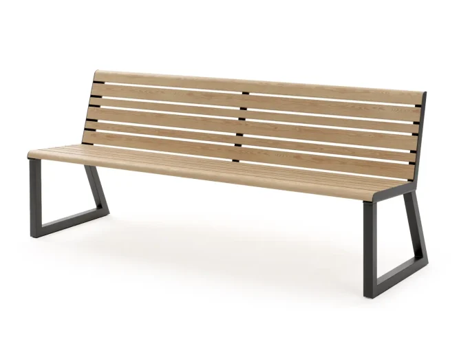 3 místná venkovní lavička s opěradlem