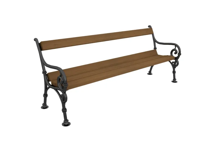 Čík trojmístná lavička s opěradlem