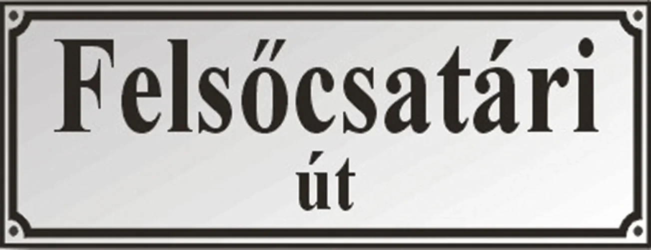 Smaltovaná tabule s názvem ulice