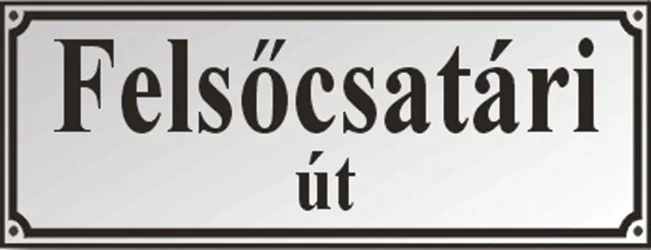 Smaltovaná tabule s názvem ulice