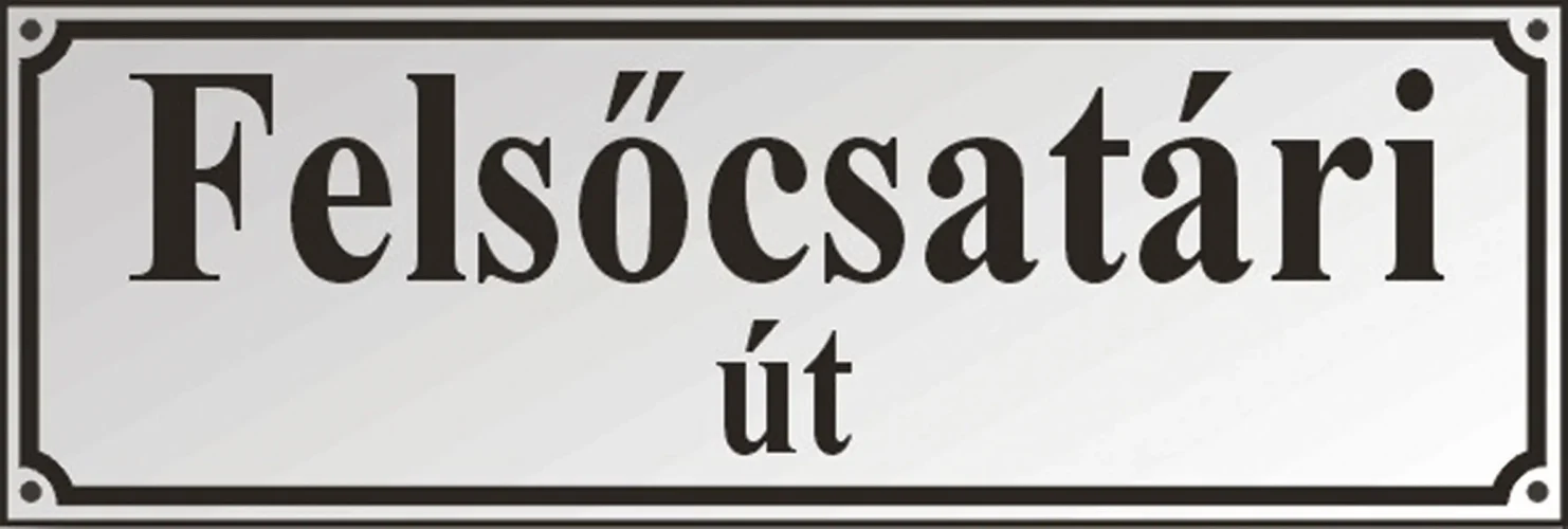 Smaltovaná tabule s názvem ulice