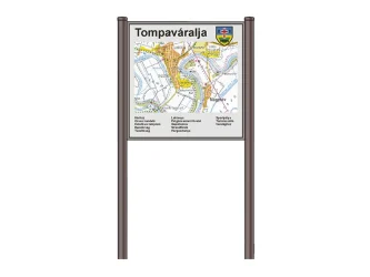 Jednoduchá informační tabule s mapou