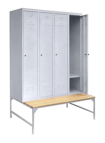 čtyřmístná, s lavičkou, kovová