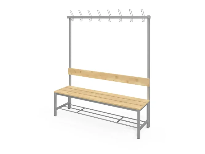s háčky, s opěradlem, 150 cm