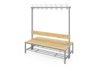 s háčky, s opěradlem, 150 cm