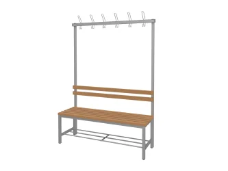 WPC latě, 120 cm široký sedák