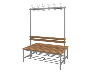 WPC latě, 120 cm široký sedák