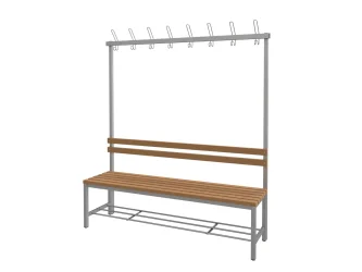 WPC latě, 150 cm široký sedák