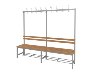 WPC latě, 190 cm široký sedák