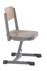speciální židle, nastavitelná, s houpacím mechanismem, překližka