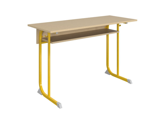 laminovaná deska stolu s nezaoblenými rohy