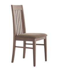 Dřevěná židle, čalouněná