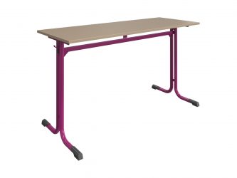 laminovaná deska stolu s nezaoblenými rohy