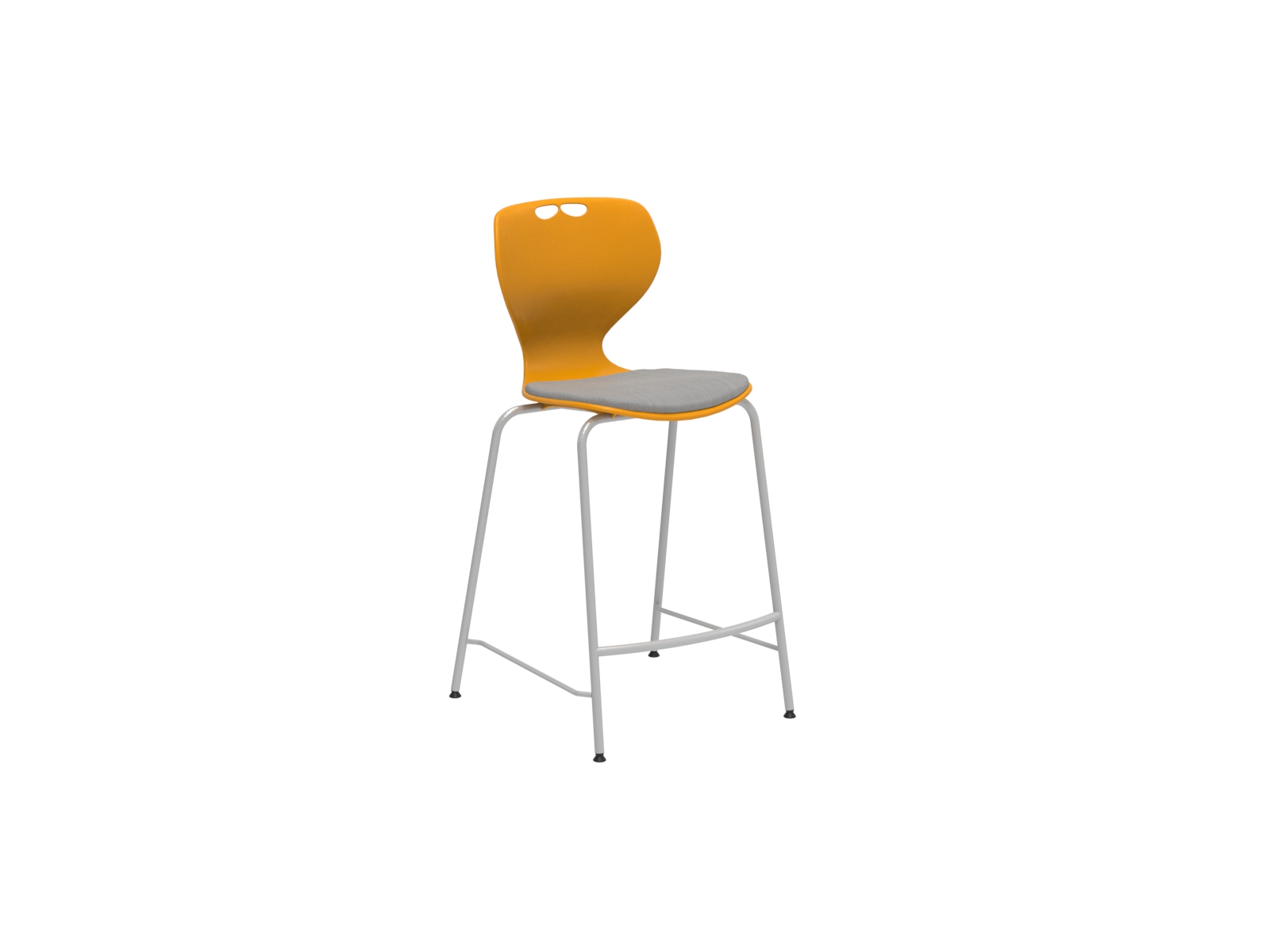 Barová židle Flex Spider, nízká, čalouněný sedák