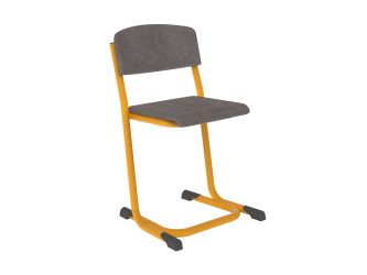 čalouněný sedák a opěradlo, stohovatelná
